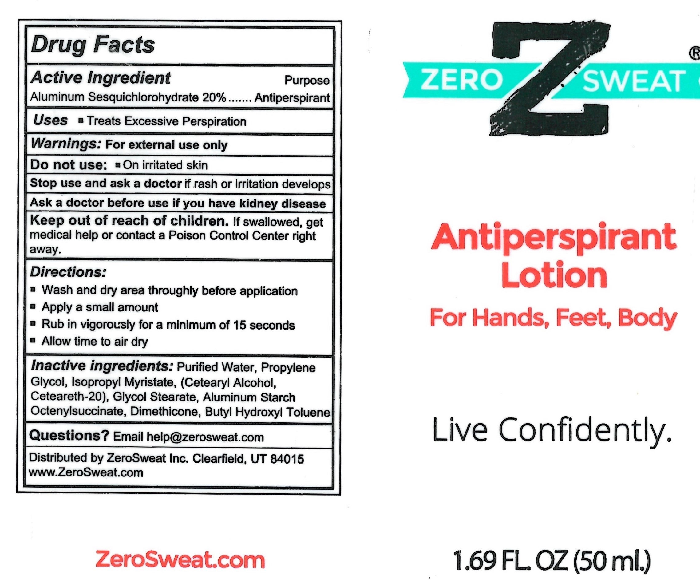 Zero Sweat Lotion