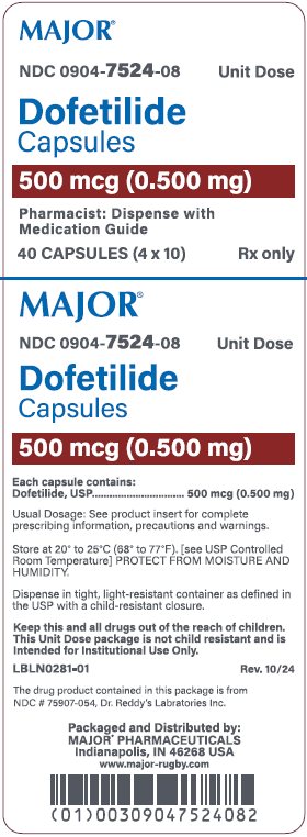 500mcg carton label