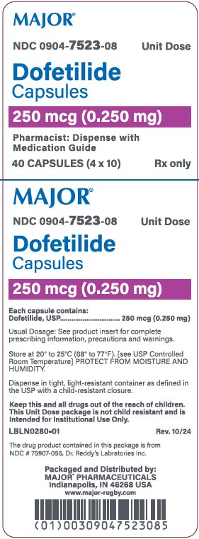 250mcg carton label