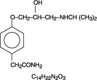 Atenolol Chemical Structure