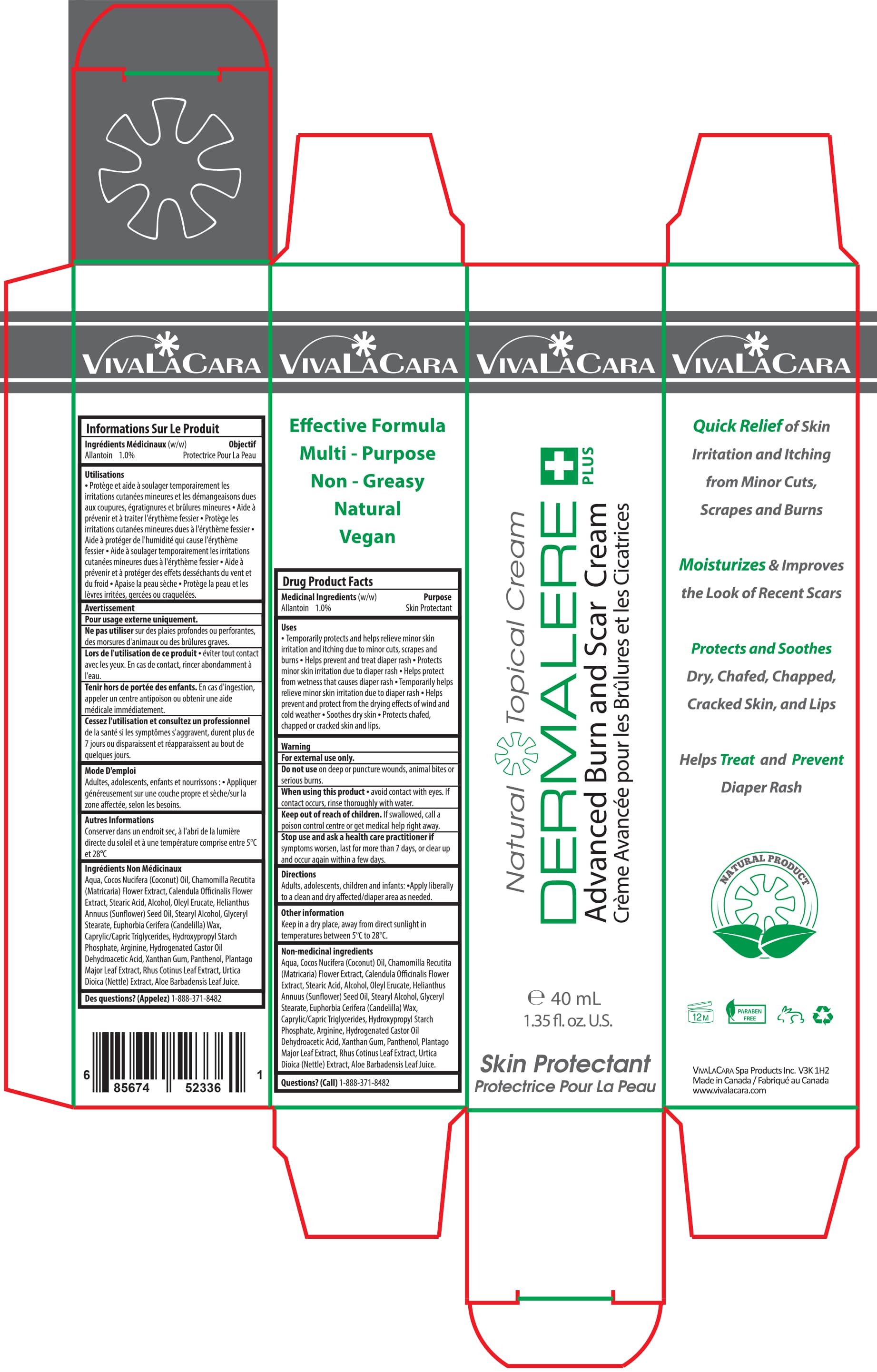 Dermalere Plus 40 mL Tube Template