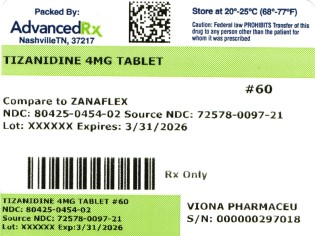 Tizanidine 4mg #60