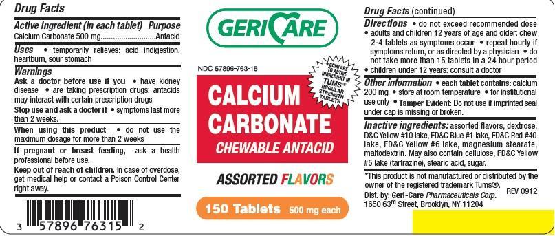 calcium carbonate label