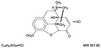Oxycodone Hydrochloride structural formula