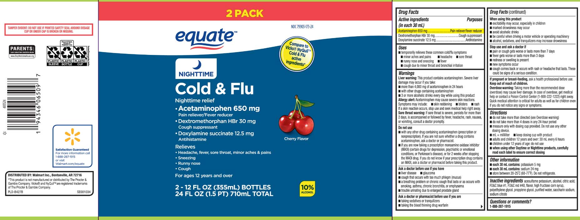 Acetaminophen 650 mg Dextromethorphan HBr 30 mg Doxylamine Succinate 12.5 mg