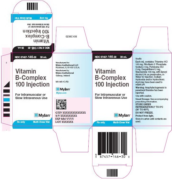 Vitamin B-Complex 100 Injection Carton Label