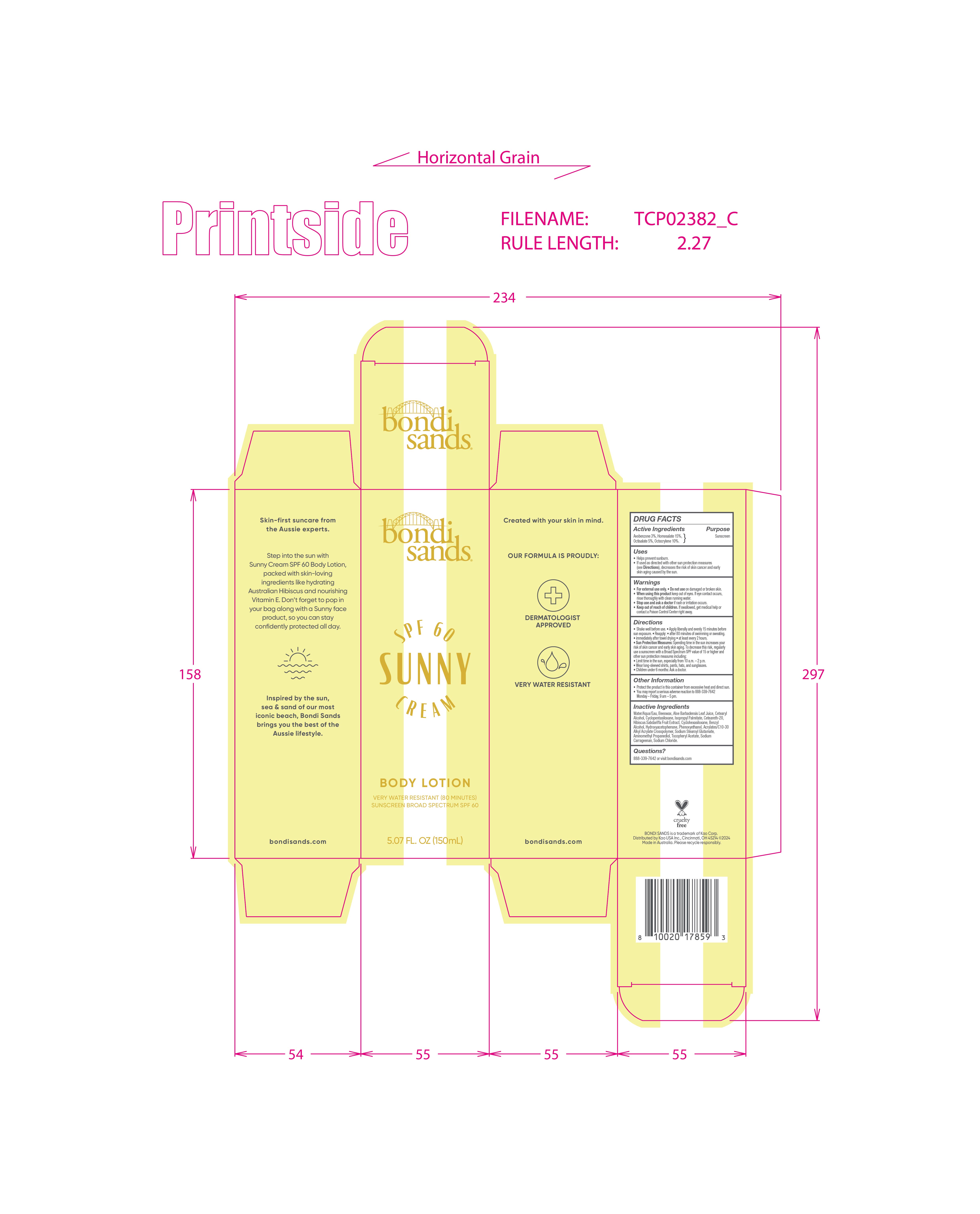 Carton sunny Cream Lotion