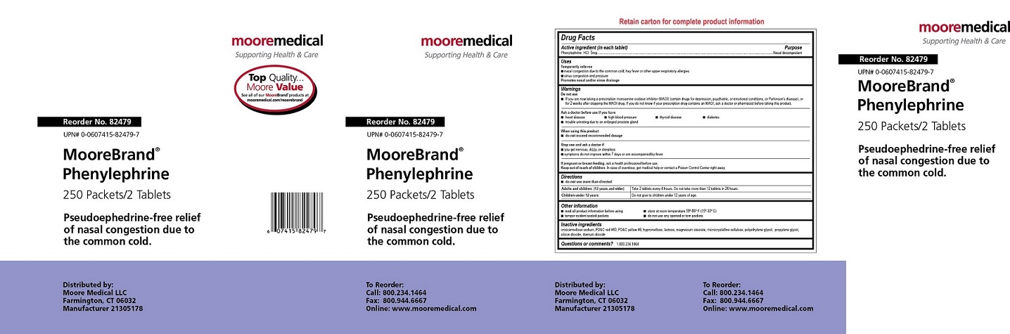 Mooire Medical Phenylephrine Label 2