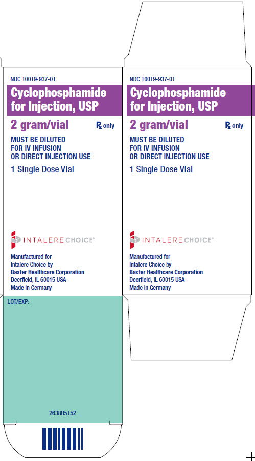 Representative Cyclophosphamide Intelere carton lbl NDC: <a href=/NDC/10019-937-01>10019-937-01</a> panel 2
