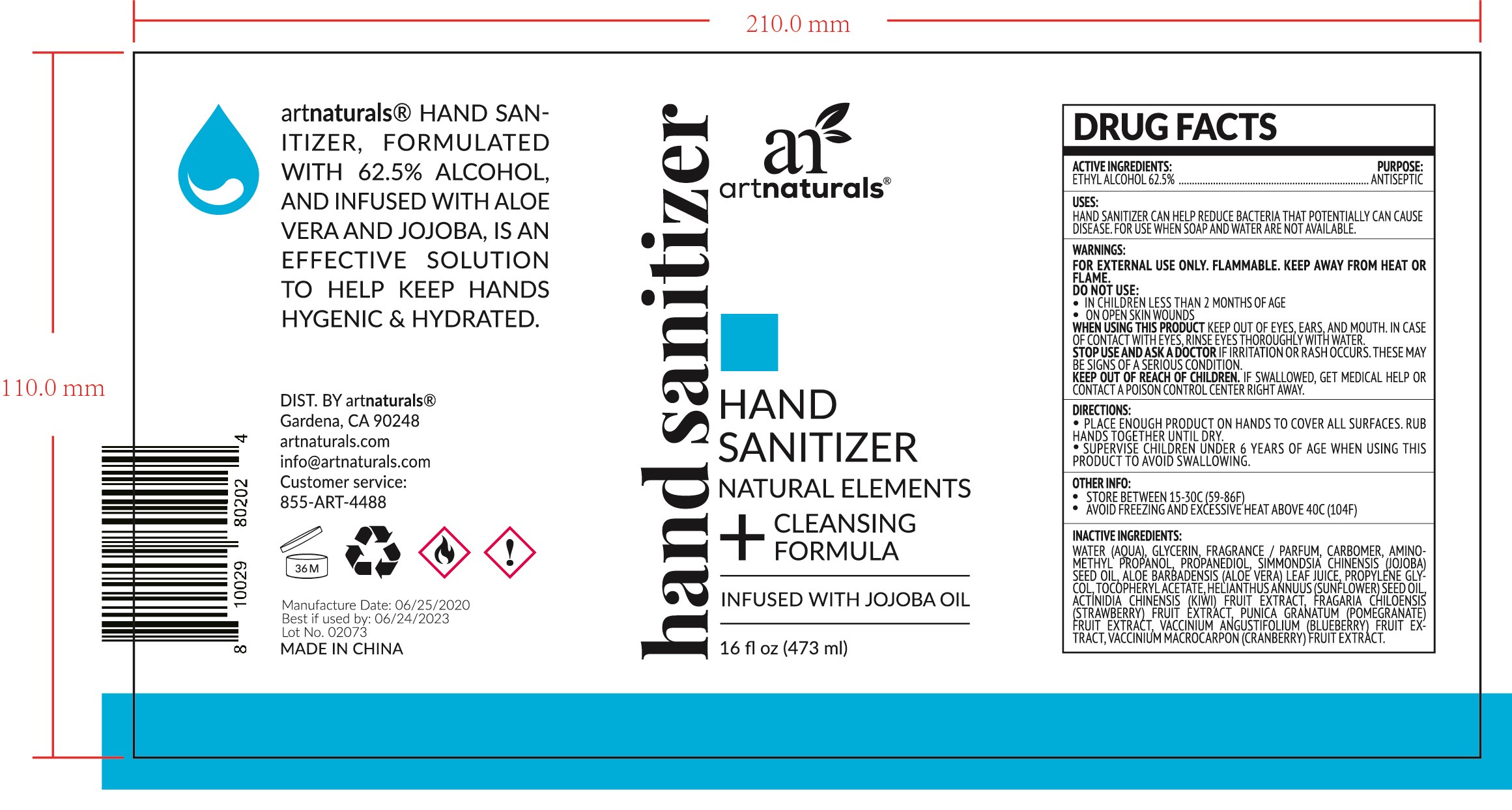 image of hand sanitizer 473ml