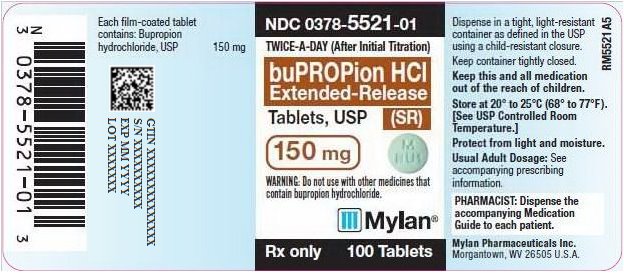 Bupropion Extended-Release Tablets 150 mg Bottle Label
