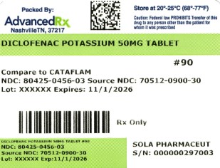 Diclofenac Potassium 50mg Tablet #90