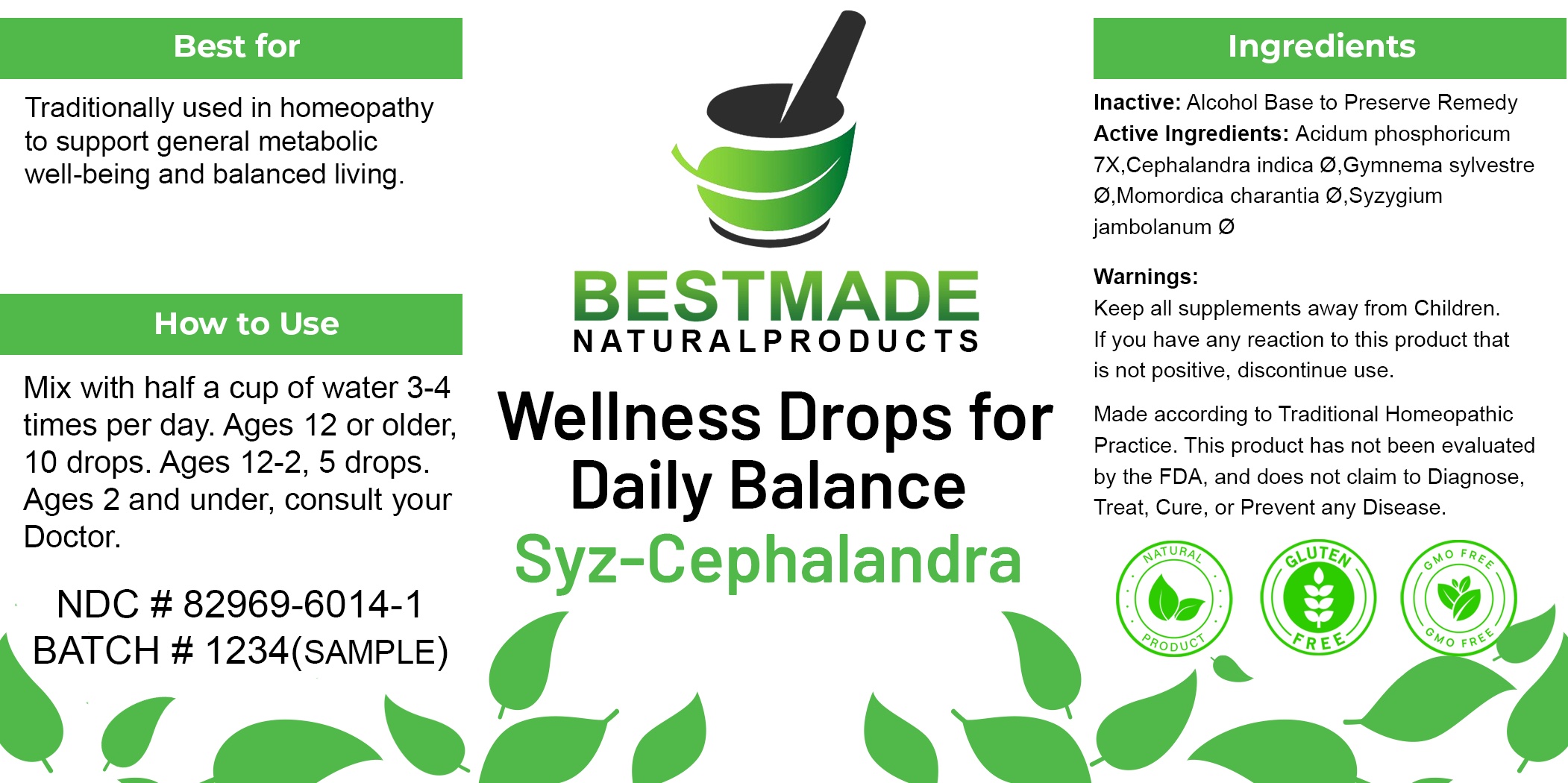 WELLNESS DROPS LABEL