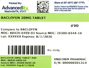 Baclofen 20mg Tablet #90