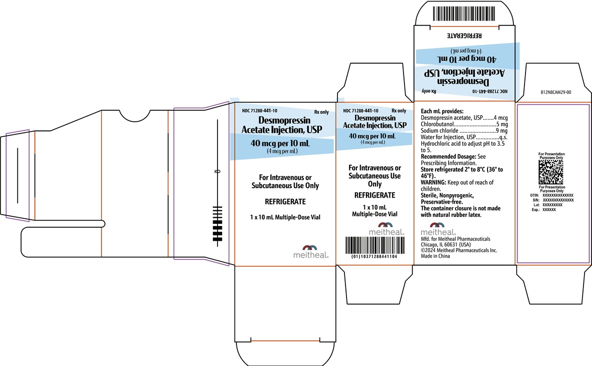 PRINCIPAL DISPLAY PANEL Desmopressin Acetate Injection, USP 40 mcg Carton