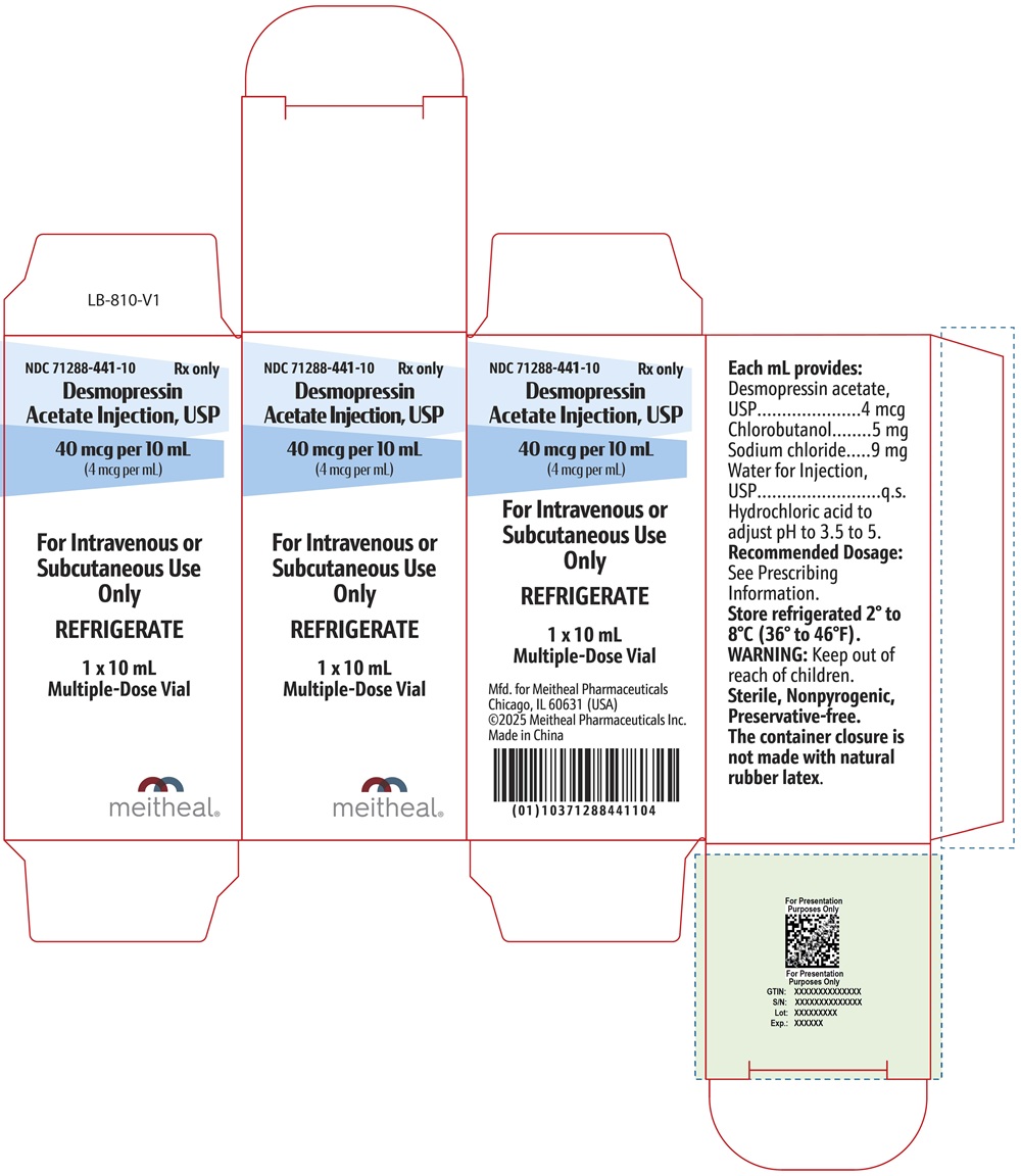 PRINCIPAL DISPLAY PANEL Desmopressin Acetate Injection, USP 40 mcg Carton