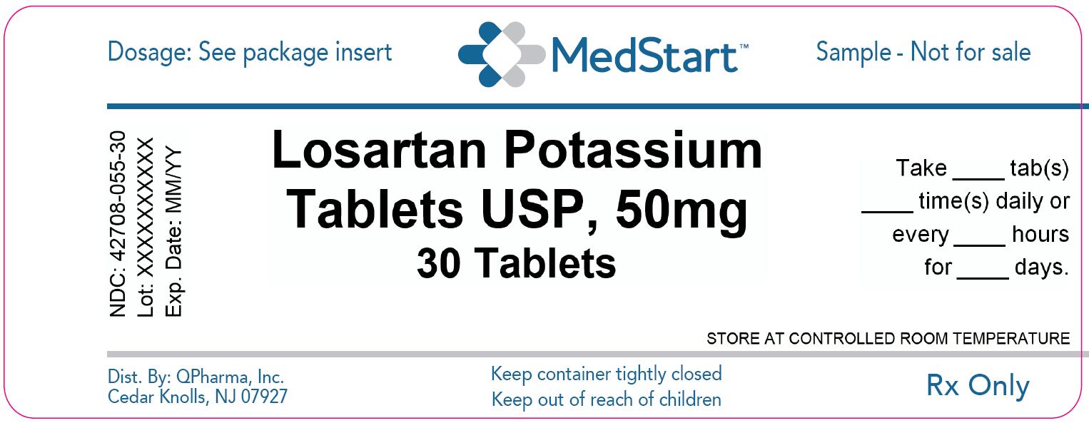 42708-055-30 Losartan Potassium Tablets USP 50mg x 30 V2