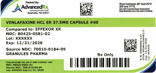 Venlafaxine HCL ER 37.5mg #60