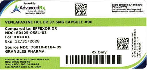 Venlafaxine HCL ER 37.5mg #90