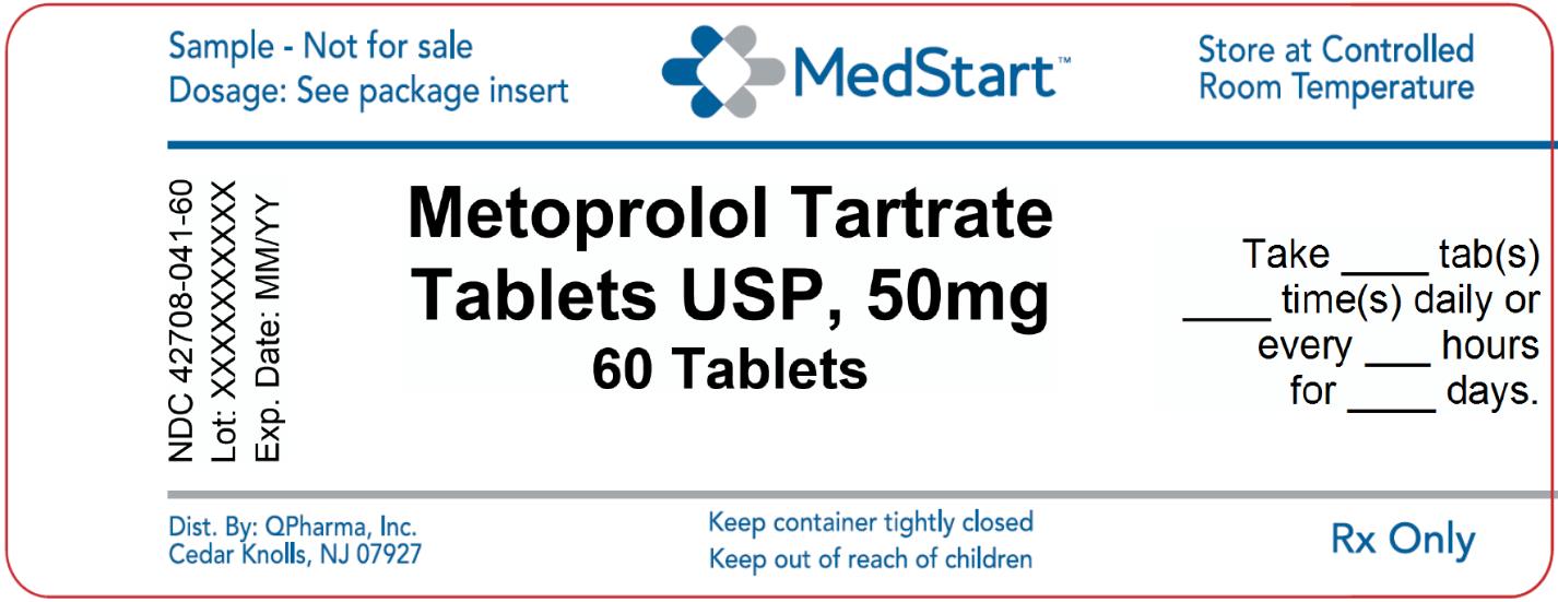 42708-041-60 Metoprolol Tartrate Tablets USP 50mg x 60 V2