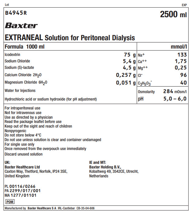 Representative Extraneal Container Label