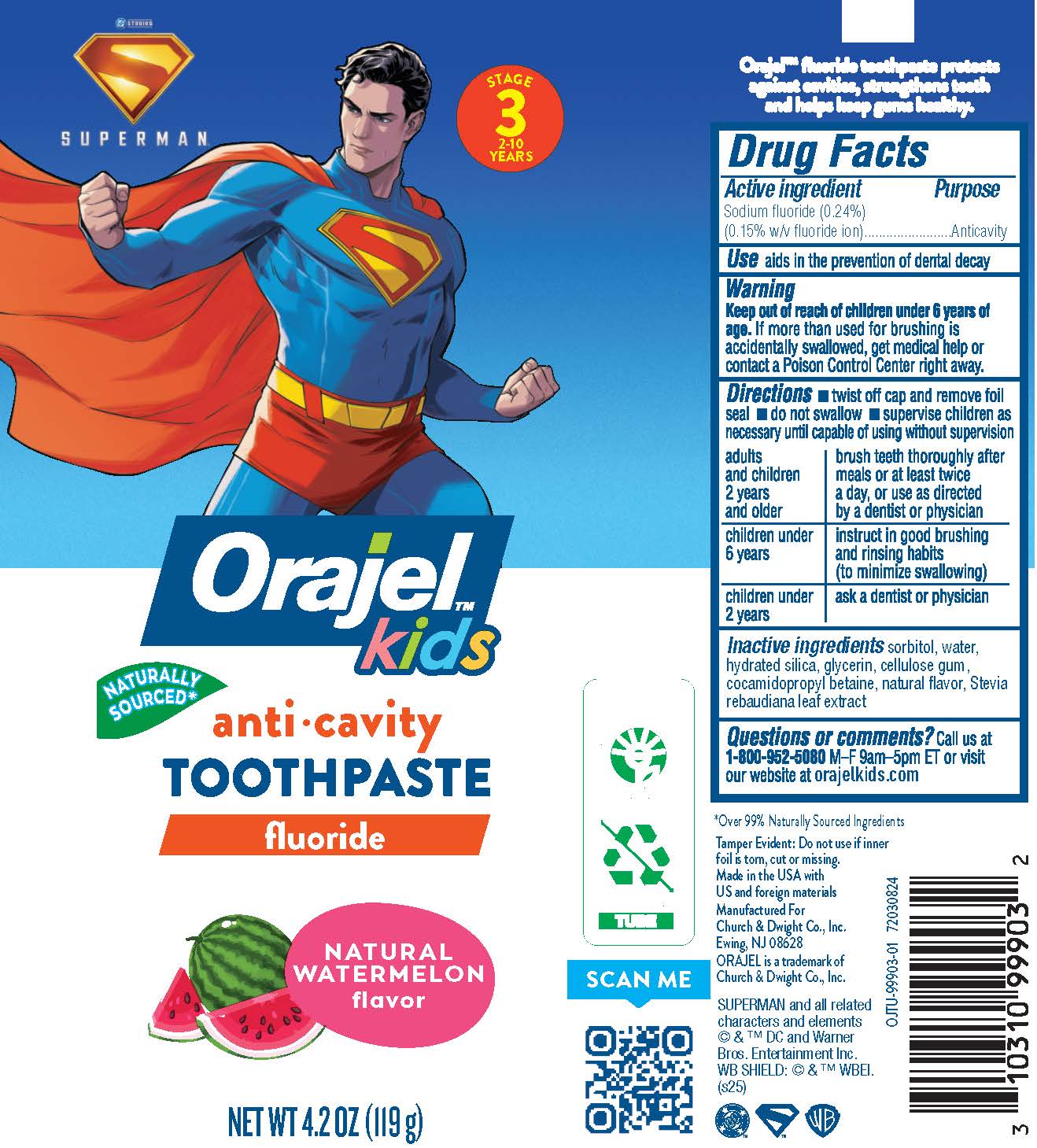 Orajel Kids Superman 4.2oz