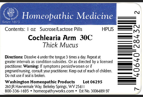 Cochlearia arm label example