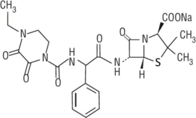 Chemical Structure of Piperacillin Sodium
