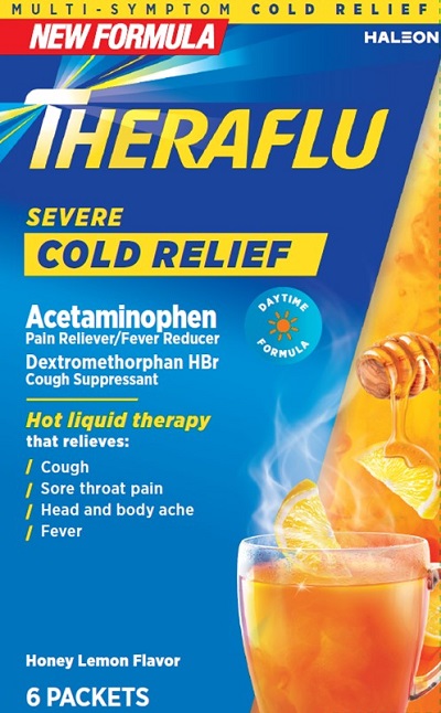 Theraflu Severe Cold Relief Honey Lemon Daytime