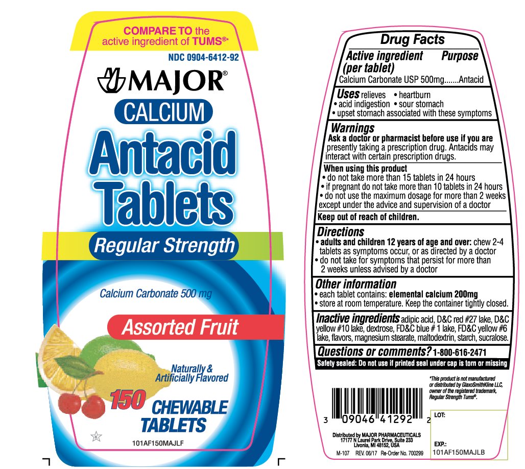 Major Regular Strength Assorted Fruit 150 Chewable Tablets