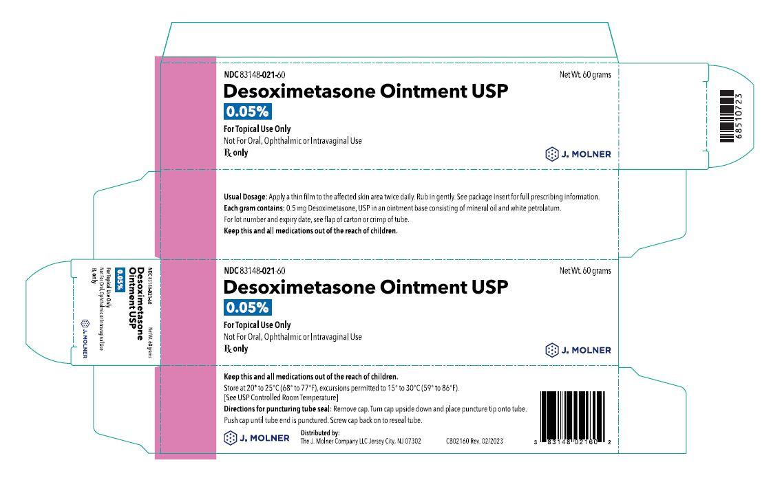 Desoximetasone Ointment USP - carton 60g