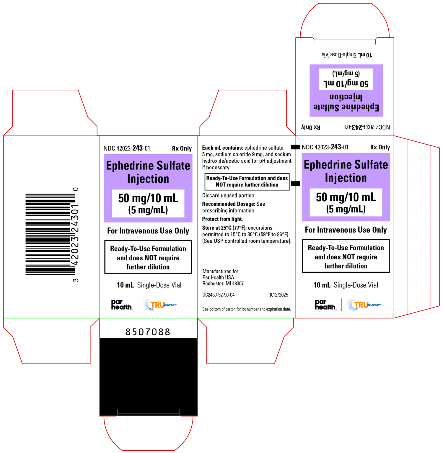 1 X 10 mL Single-Dose Vial Carton