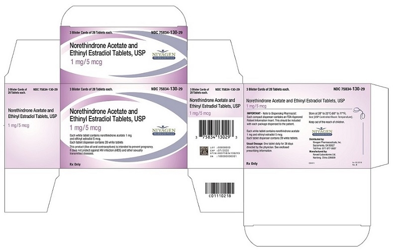 PRINCIPAL DISPLAY PANEL - 1 mg/5 mcg Tablet Blister Pack Carton