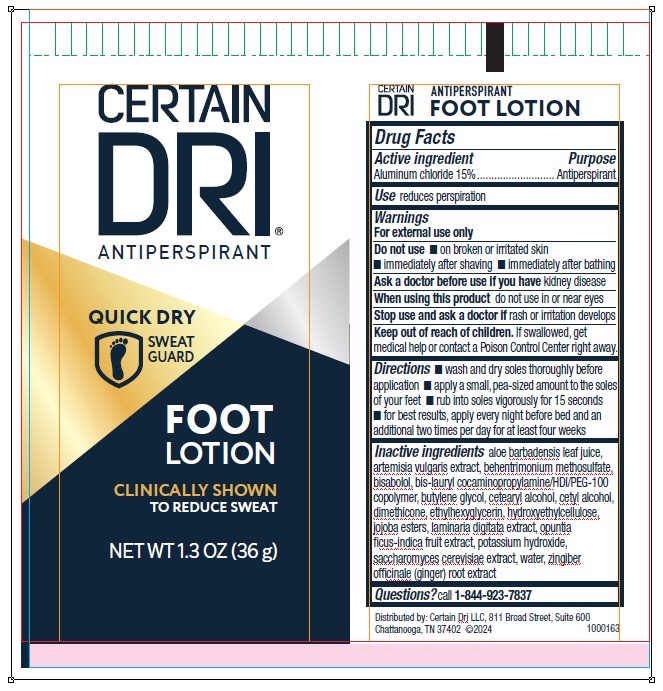 foot lotion label