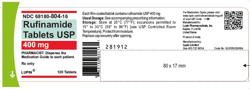 NDC: <a href=/NDC/68180-804-16>68180-804-16</a>
Container Label of 120 Tablets