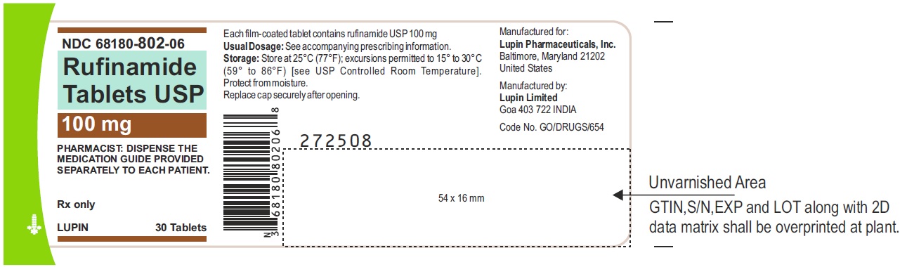 NDC: <a href=/NDC/68180-802-06>68180-802-06</a>
Container Label of 30 Tablets