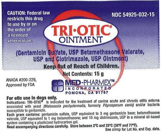 Tri Otic 15g Tube Label