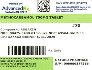 Methocarbamol 750mg #30