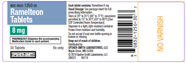 PRINCIPAL DISPLAY PANEL - 8 mg Tablet Bottle Label