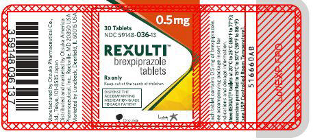 0.5 mg Tablet Bottle Label