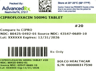 Ciprofloxacin 500mg #20