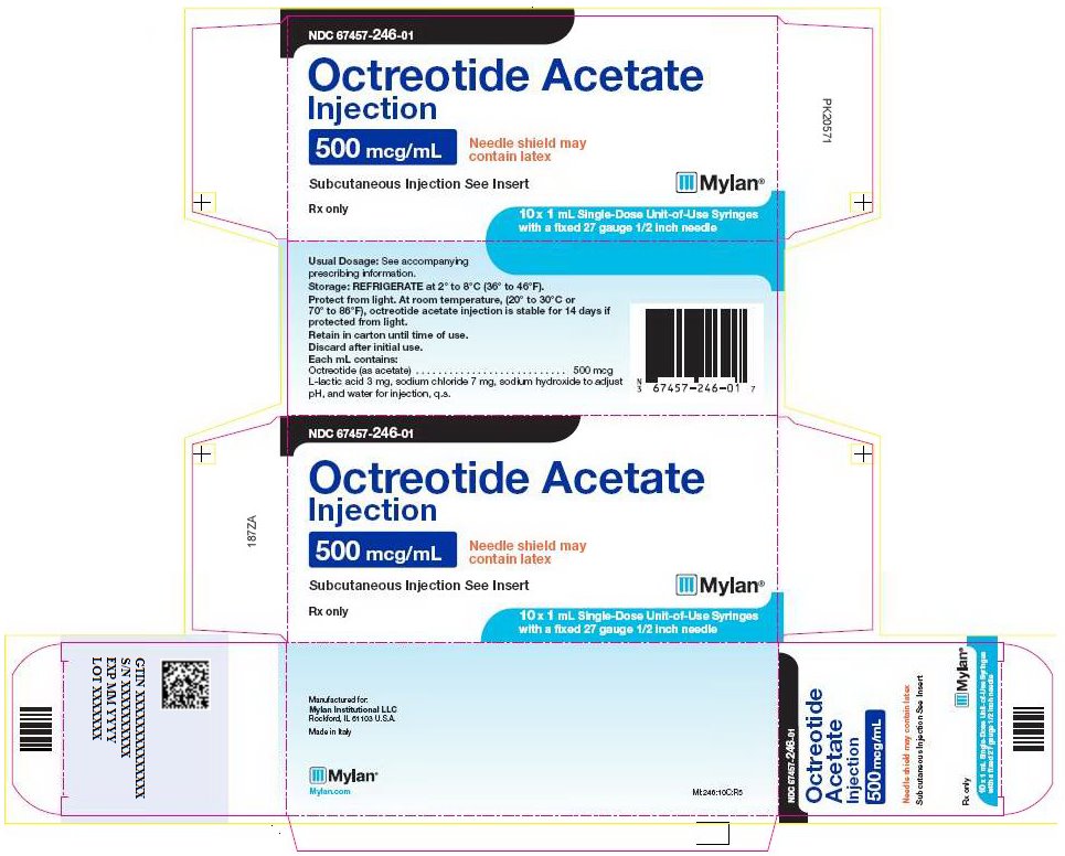 Octreotide Acetate Injection 500 mcg/mL Carton Label