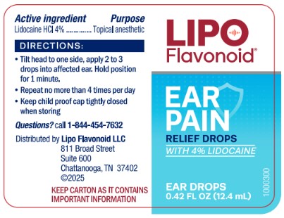 Lipoflavonoid Ear Pain Relief Drops