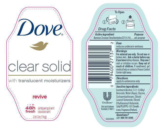 Dove Clear Solid Revive