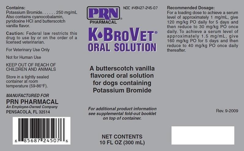 K-BROVET Oral Solution 10 oz Bottle Label