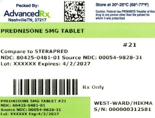 Prednisone 5mg #21