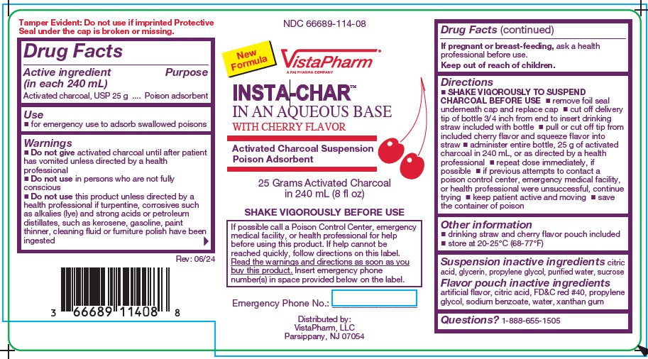 Insta-Char-Cherry Flavor- label