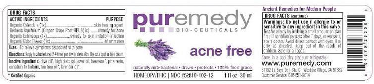 acne 1 oz label
