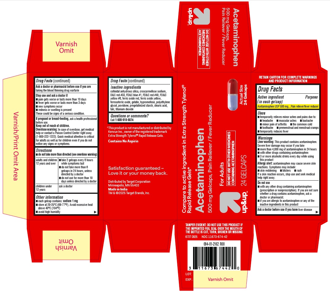 673T- Target Acetaminophen Gelcaps 24ct IFC