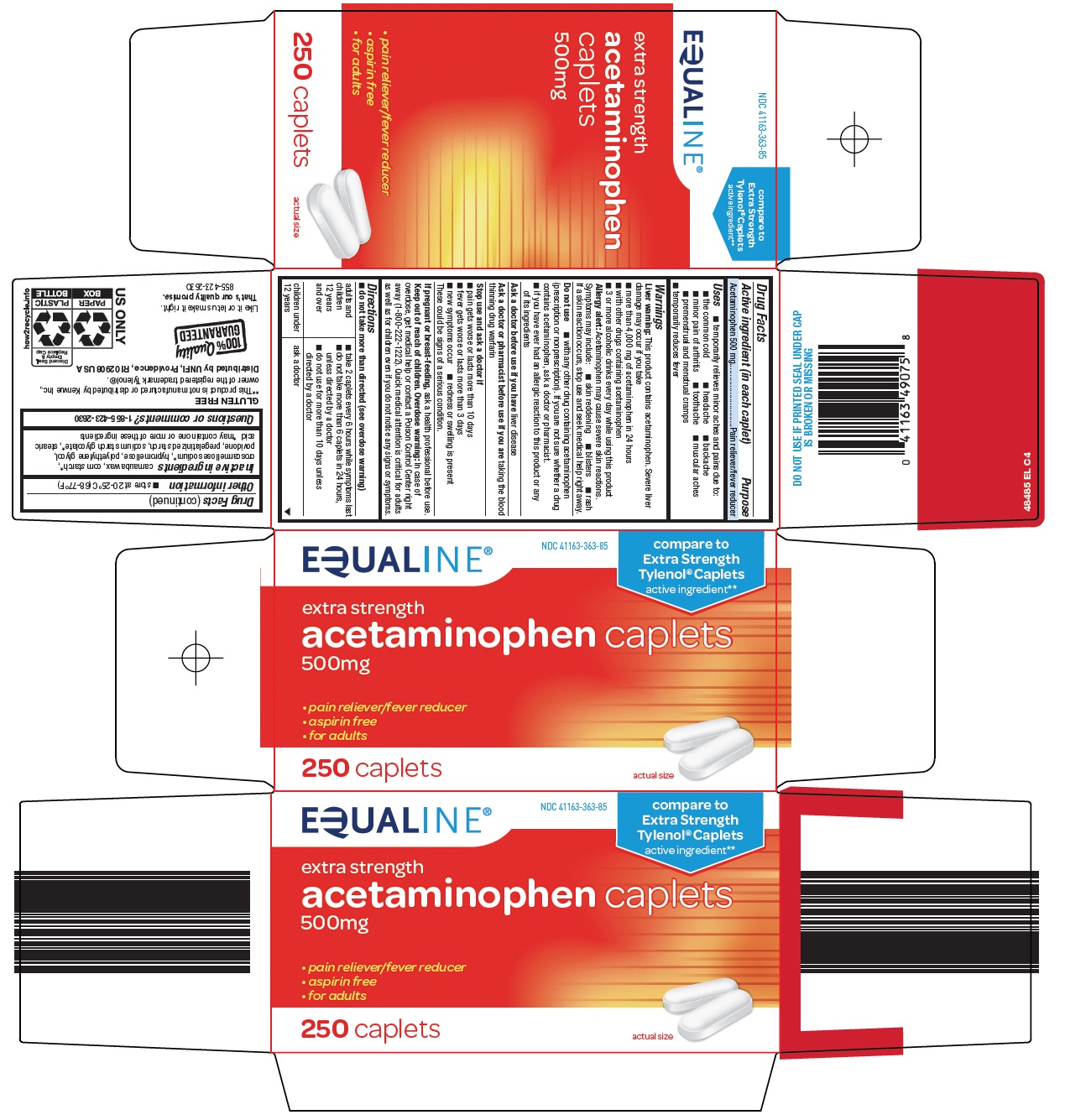 Acetaminophen Caplets 500mg Carton Image